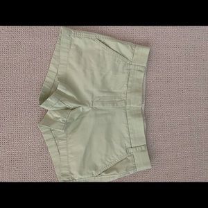 Jcrew light green size 4 shorts